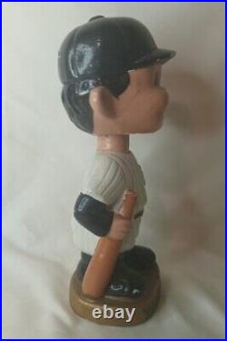 MLB New York Yankees GOLD BASE BOBBLEHEAD 60s Vtg Orig NY NODDER MADE IN JAPAN