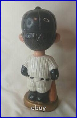 MLB New York Yankees GOLD BASE BOBBLEHEAD 60s Vtg Orig NY NODDER MADE IN JAPAN
