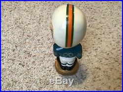 Miami Dolphins 1960s NFL Vintage Bobble Head Nodder Japan Gold Base
