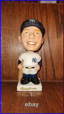 Mickey Mantle Square Whit Base Baseball Nodder Bobblehead Original Vintage