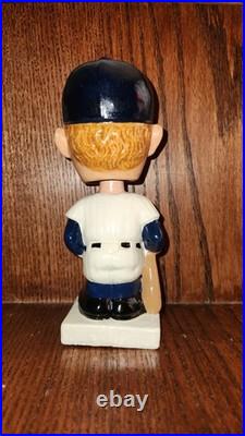 Mickey Mantle Square Whit Base Baseball Nodder Bobblehead Original Vintage