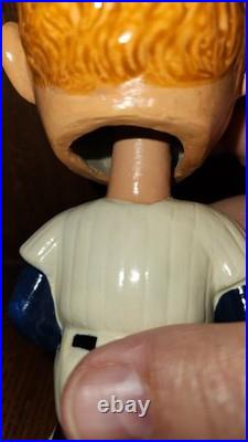 Mickey Mantle Square Whit Base Baseball Nodder Bobblehead Original Vintage