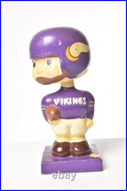 Minnesota Vikings vintage original 1960s square base Bobblehead Nodder