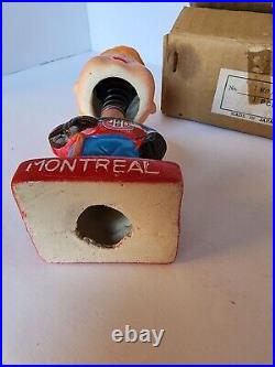 Montreal Canadians Mini Bobblehead Vintage in Original Japan Box Hockey 5 1960s
