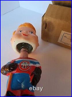 Montreal Canadians Mini Bobblehead Vintage in Original Japan Box Hockey 5 1960s