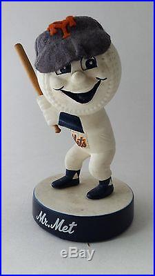 Mr. Met Vintage 1967 New York Mets Baseball Memorabilia Doll Wooden Bat Mr. Met Vintage 1967 New York Mets Baseball Memorabilia Doll Wooden Bat