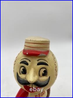 Mr. Redlegs Cincinnati Reds baseball mascot bobblehead Vintage 1962