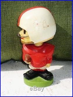 NEBRASKA Vtg 1960 7 FOOTBALL Player Nodder Bobblehead JAPAN RARE Novelty Toy