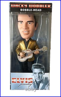 NEW Rare Elvis Presley Bobblehead Vintage Wacky Wobbler Funko Gold Jacket Chase