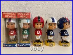 NFL Player Bobble Head Doll Collection 1975 Vintage Retro Sports set of 5