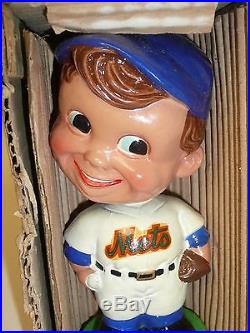 NRFB 1962 NY New York Mets green Nodder Bobblehead Vintage Baseball Mlb Bobble