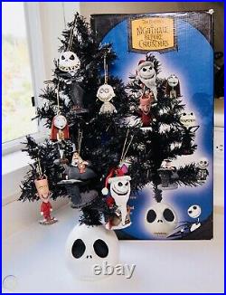 Neca Nightmare Before Christmas Christmas Tree W Bobblehead Ornaments Vintage