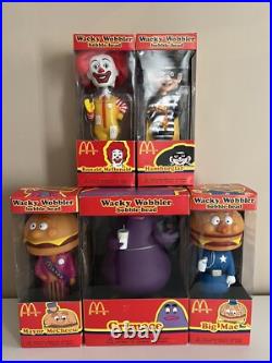New RARE Vintage Funko WACKY WOBBLER Bobble Set GRIMACE McCHEESE HAMBURGLAR McD New RARE Vintage Funko WACKY WOBBLER Bobble Set GRIMACE McCHEESE HAMBURGLAR McD