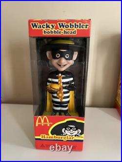 New RARE Vintage Funko WACKY WOBBLER Bobble Set GRIMACE McCHEESE HAMBURGLAR McD New RARE Vintage Funko WACKY WOBBLER Bobble Set GRIMACE McCHEESE HAMBURGLAR McD