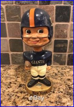 New York Giants NFL 1960s Bobblehead Vintage Rare. 7 Tall. Made In Japan