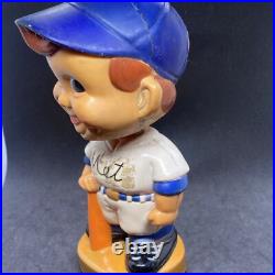 New York Mets Vintage 1960's Round Brown Base Nodder/ Bobblehead Hong Kong