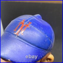 New York Mets Vintage 1960's Round Brown Base Nodder/ Bobblehead Hong Kong