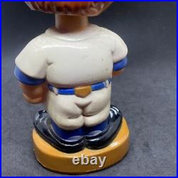 New York Mets Vintage 1960's Round Brown Base Nodder/ Bobblehead Hong Kong
