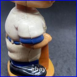 New York Mets Vintage 1960's Round Brown Base Nodder/ Bobblehead Hong Kong