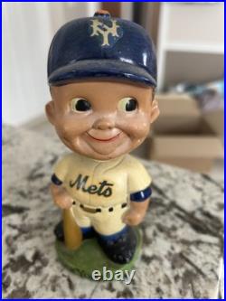 New York Mets Vintage Bobblehead Nodder 1960s Green Base