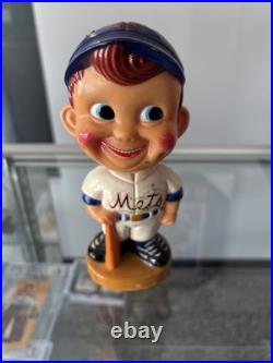 New York Mets Vintage Bobblehead Nodder Rare Plastic