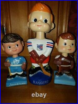 New York Rangers Vintage Bobble Head/Bobbing Head/Nodder Bank Mint and HUGE