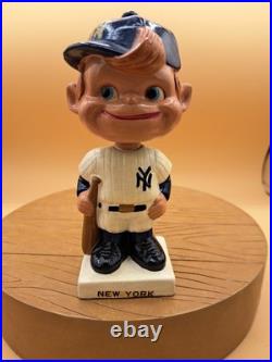 New York Yankees 1960's VINTAGE Nodder Bobblehead Japan Square Base