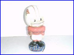ONE Vintage 1960's AFL Boston Patriots Bobblehead Nodder Toes up Red TriCon Hat