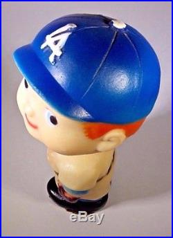 ORIGINAL VINTAGE 1960s MLB LOS ANGELES DODGERS BASEBALL MASCOT BOBBLEHEAD DOLL