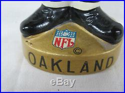 Oakland Raiders Vintage Late 1960's Football Bobblehead Nodder Excellent Shape