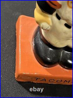 Original VTG 1960's Tacoma Giants PCL Square Color Base Bobblehead Nodder