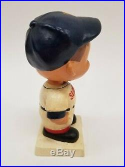 Original VTG 1960's White Base Washington Senators Baseball Nodder Bobble Head