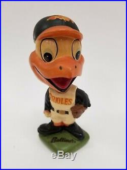 Original VTG 1962 Green Base Baltimore Orioles MLB Baseball Nodder Bobble Head
