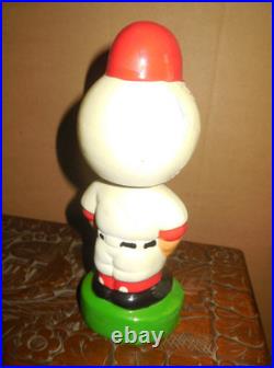 Original Vintage 1960 Cincinnati Reds Mascot Bobblehead Nodder Rare / Green Base