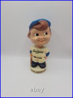 Original Vintage 1960's Los Angeles Dodgers Mini Bobblehead Nodder short bat