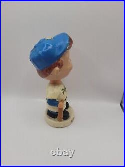 Original Vintage 1960's Los Angeles Dodgers Mini Bobblehead Nodder short bat