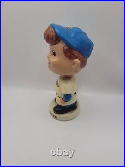 Original Vintage 1960's Los Angeles Dodgers Mini Bobblehead Nodder short bat