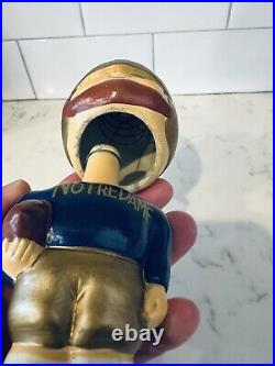 Original Vintage 1960s Notre Dame Fighting Irish Nodder Bobblehead Square Base