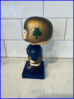 Original Vintage 1960s Notre Dame Fighting Irish Nodder Bobblehead Square Base