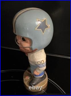 Original Vintage 1965 Series Dallas Cowboys Gold Base Bobblehead Nodder Japan