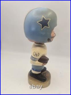 Original Vintage 1965 Series Dallas Cowboys Gold Base Bobblehead Nodder Japan