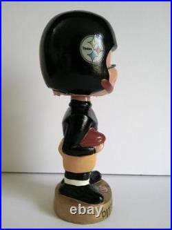 Original Vintage 1967 Pittsburgh Steelers Gold Base Bobblehead Nodder Japan