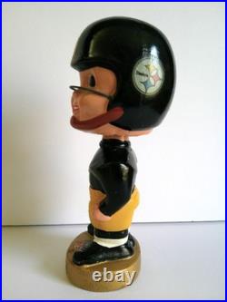 Original Vintage 1967 Pittsburgh Steelers Gold Base Bobblehead Nodder Japan