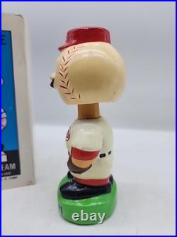 Original Vintage Cincinnati Reds Bobblehead With Box Nodder Mascot Rare