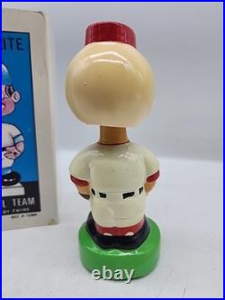 Original Vintage Cincinnati Reds Bobblehead With Box Nodder Mascot Rare