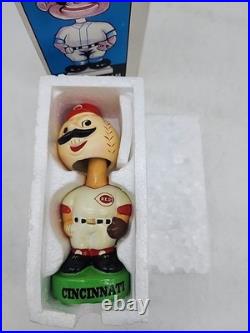 Original Vintage Cincinnati Reds Bobblehead With Box Nodder Mascot Rare