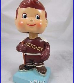 Original Vintage Hershey Bears Hockey Player composition Bobble Head Nodder