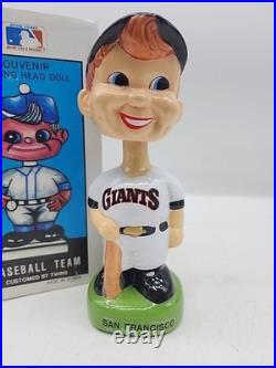 Original Vintage San Francisco Giants Bobblehead With Box Nodder Mascot