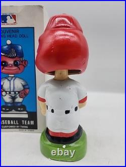 Original Vintage St. Louis Cardinals Bobblehead With Box Nodder Mascot