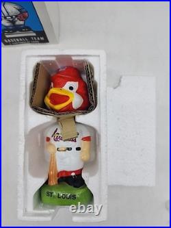 Original Vintage St. Louis Cardinals Bobblehead With Box Nodder Mascot